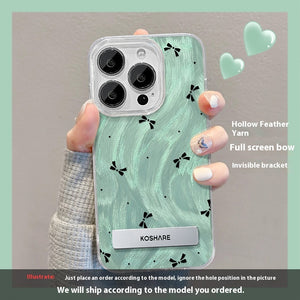 Funda para iPhone 15 con Soporte en Forma de Estrella – Diseño Difuminado y Elegante