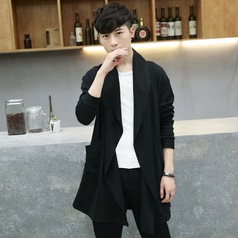 Abrigo Cardigan Tipo Trench – Largo Medio para Primavera y Otoño