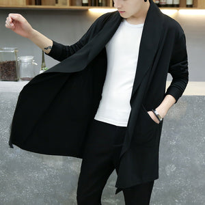 Abrigo Cardigan Tipo Trench – Largo Medio para Primavera y Otoño