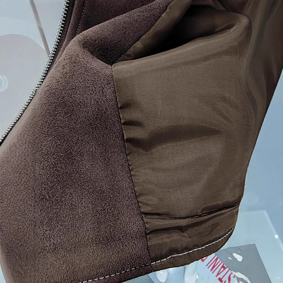 Chaqueta Marrón Oscura – Estilo Europeo y Americano con Toque Moderno