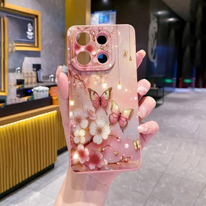 Funda de teléfono con diseño de mariposa