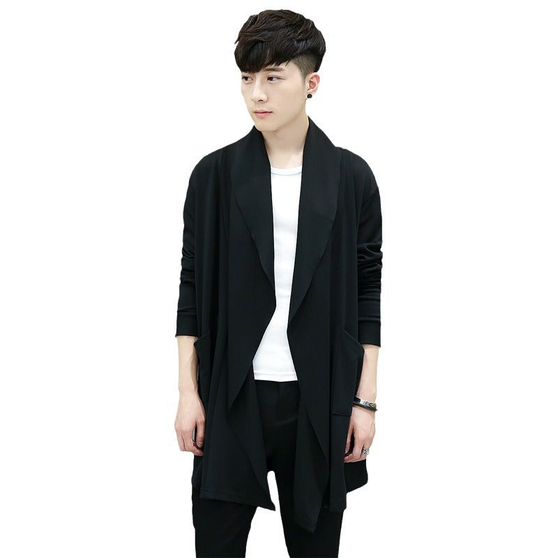 Abrigo Cardigan Tipo Trench – Largo Medio para Primavera y Otoño