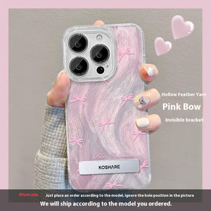 Funda para iPhone 15 con Soporte en Forma de Estrella – Diseño Difuminado y Elegante