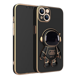 Funda Astronauta 3D con Soporte – Anti-Drop y Acabado Metalizado