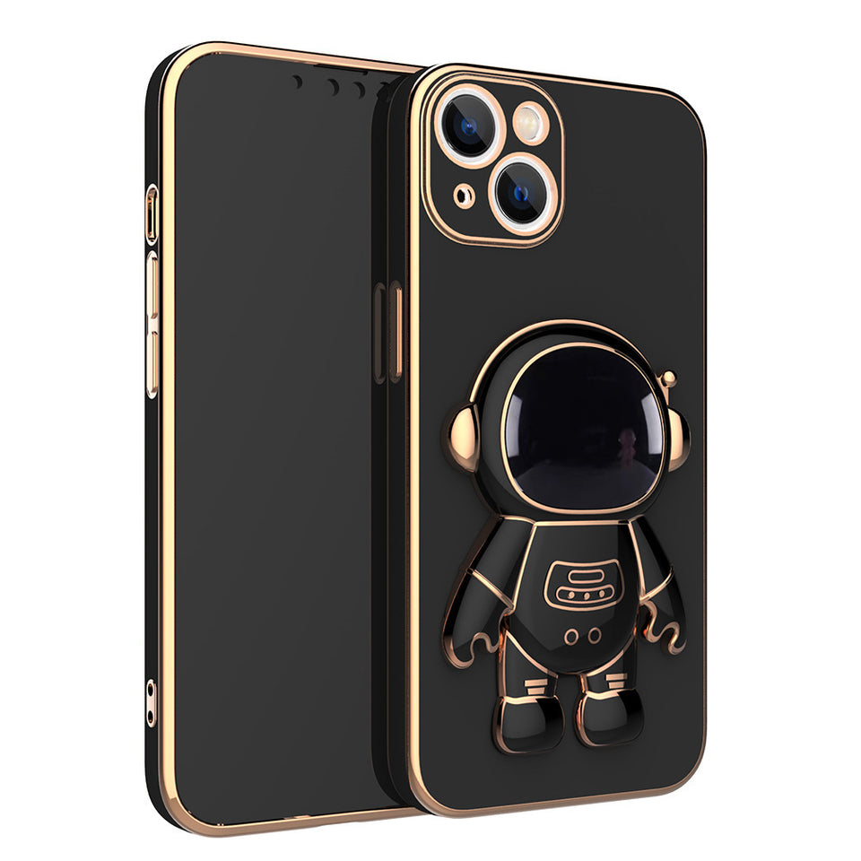 Funda Astronauta 3D con Soporte – Anti-Drop y Acabado Metalizado