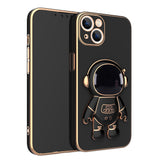 Funda Astronauta 3D con Soporte – Anti-Drop y Acabado Metalizado