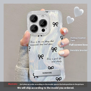 Funda para iPhone 15 con Soporte en Forma de Estrella – Diseño Difuminado y Elegante