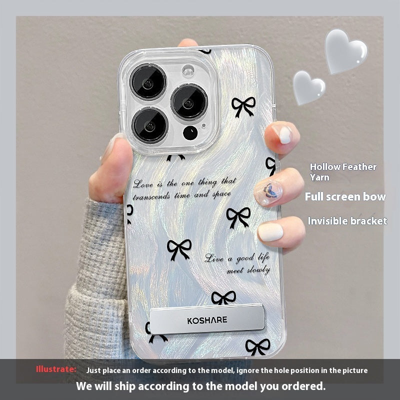 Funda para iPhone 15 con Soporte en Forma de Estrella – Diseño Difuminado y Elegante