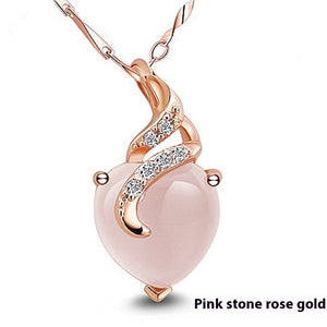 Collar de Plata con Cuarzo Rosa Natural – Estilo Femenino y Elegante