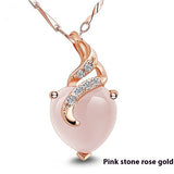Collar de Plata con Cuarzo Rosa Natural – Estilo Femenino y Elegante