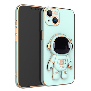 Funda Astronauta 3D con Soporte – Anti-Drop y Acabado Metalizado