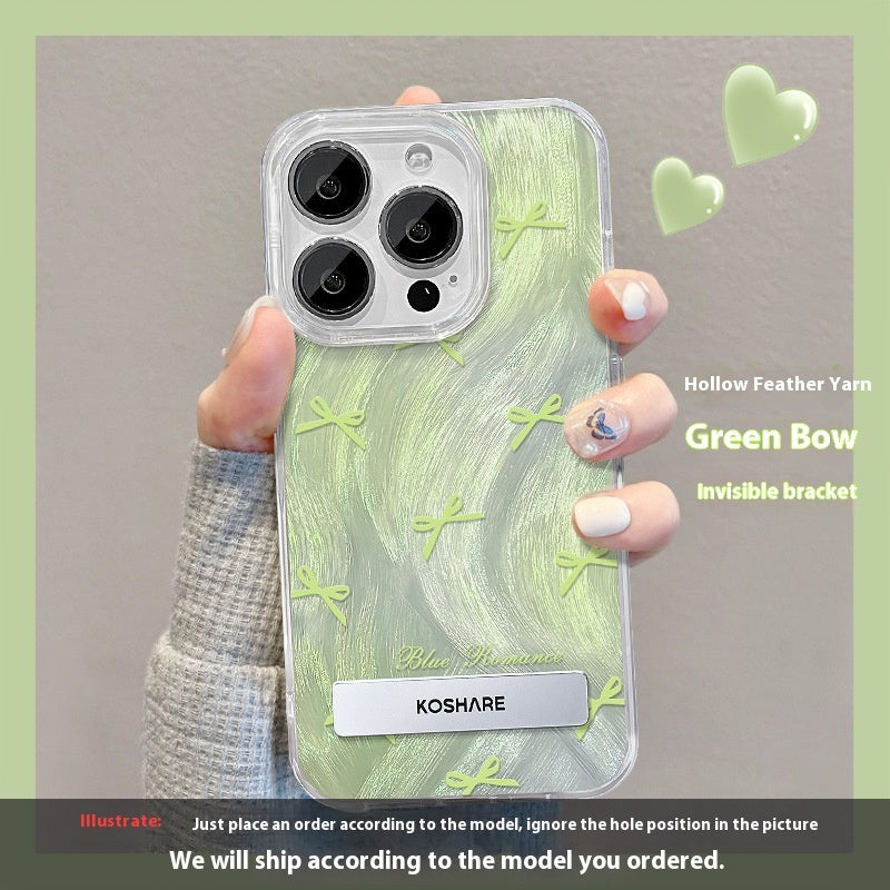 Funda para iPhone 15 con Soporte en Forma de Estrella – Diseño Difuminado y Elegante